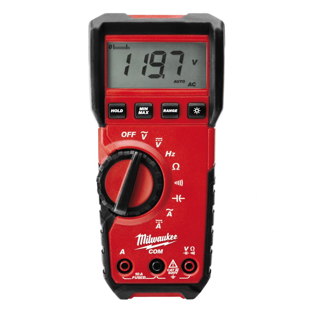 Milwaukee - Digital-Multimeter (2216-40) wechselbare Messspitzen, IP64, Widerstand 40,000 KOhm